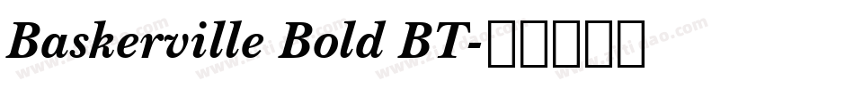 Baskerville Bold BT字体转换